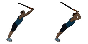 Crossfit oefening: Triceps opdrukken