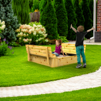 Snuggly Sandhill 140 x 140 met klap / zit deksel