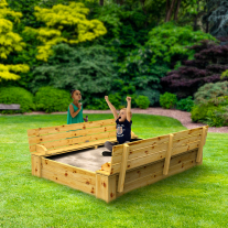 Snuggly Sandhill 140 x 200 met klap / zit deksel