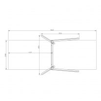 White Rhino Ridge Schommel (Q-line 12x12 cm)