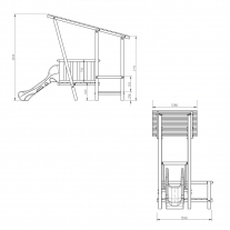 White Rhino Surf Shack Speelhuisje (Q-line 12x12 cm)