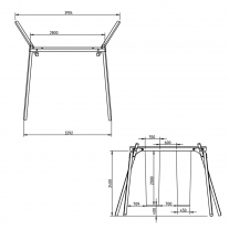 White Rhino Ridge Schommel (S-line 9x9 cm)