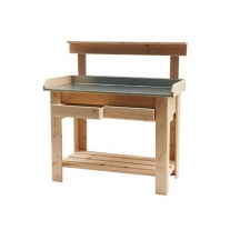 Woodvision Douglas Tuinwerktafel met zinken blad